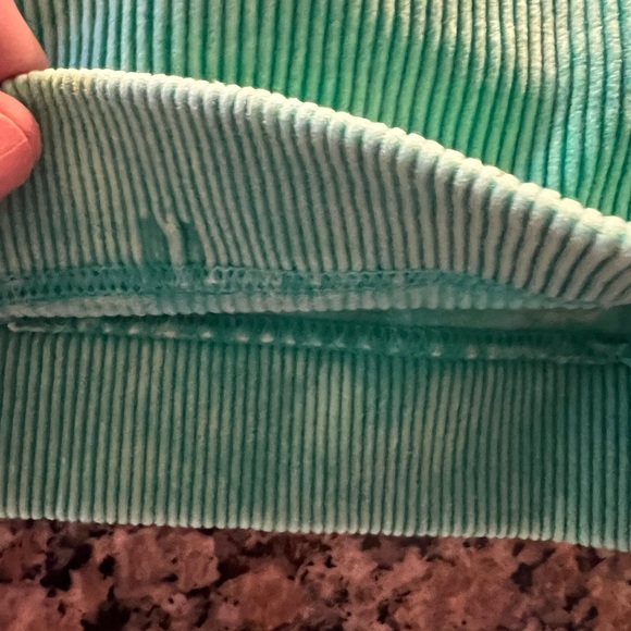 Zenana Kelly Green Mineral Wash Ribbed Brami - Picture 4 of 4